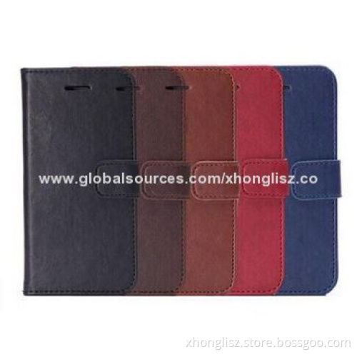 Colorful Universal Flip Leather Wallet Cases for iPhone 6 with Credit Card